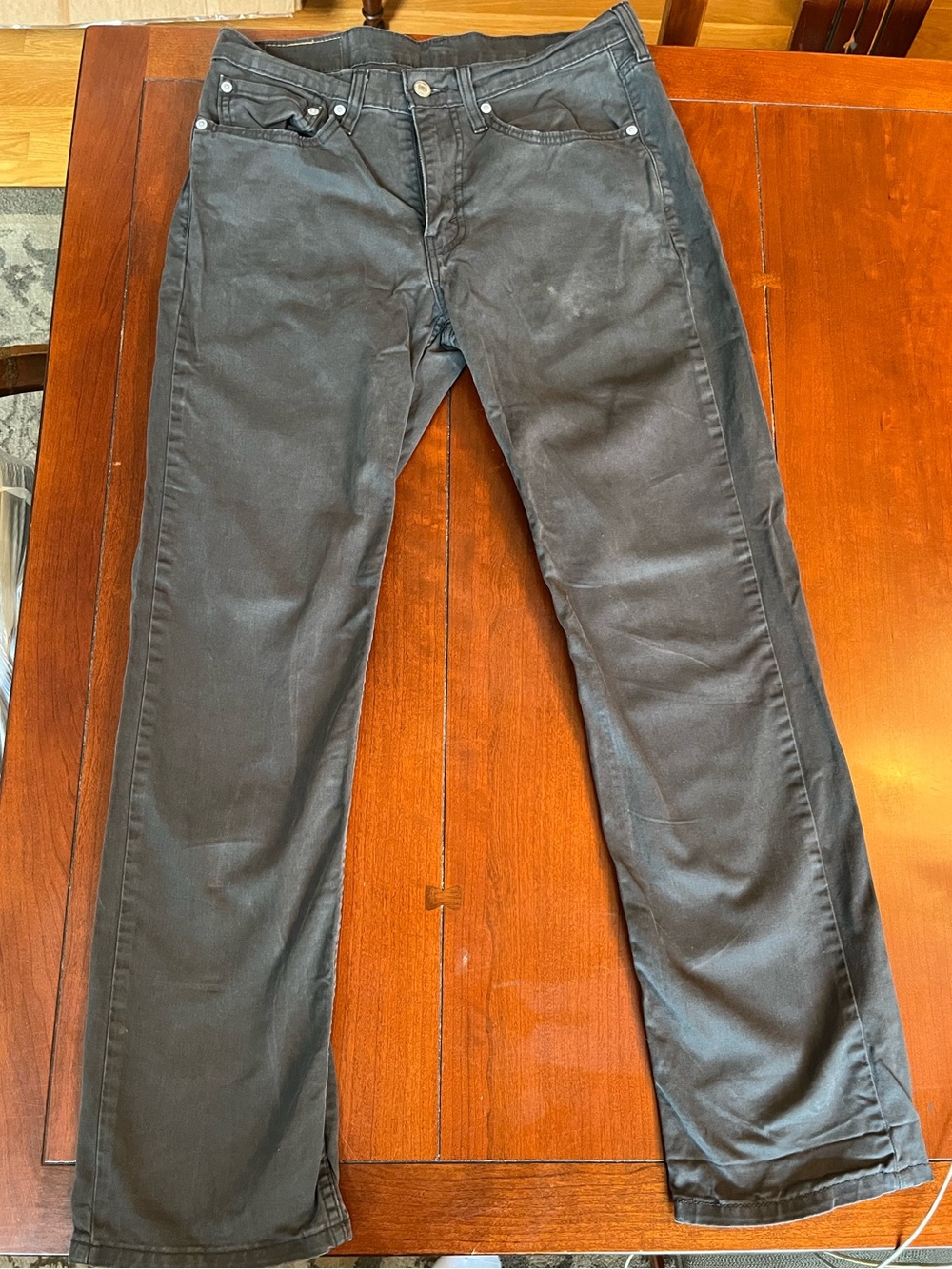 Levi's 514 Dark Gray Straight Jeans